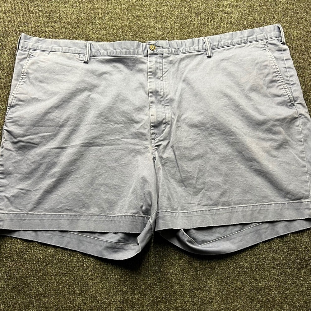 Polo Ralph Lauren Mens Blue Classic Fit 6 Stretch Chino Shorts Size 52B Big Tall